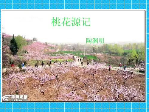 第二十一课桃花源记课件