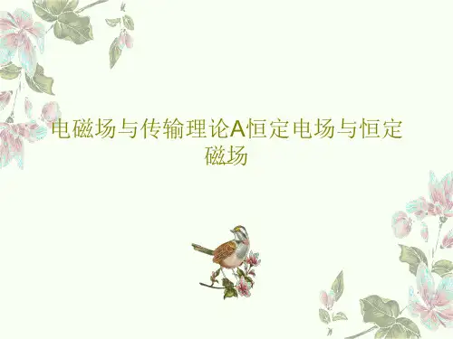 电磁场与传输理论A恒定电场与恒定磁场91页PPT