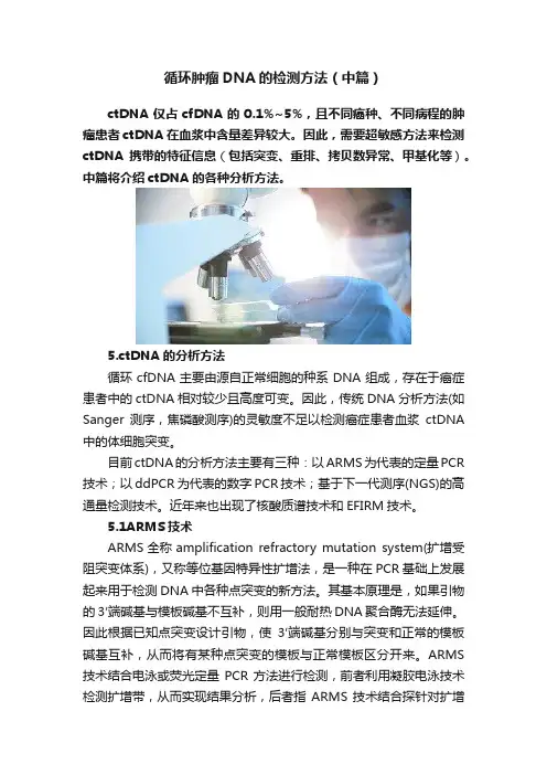 循环肿瘤DNA的检测方法（中篇）