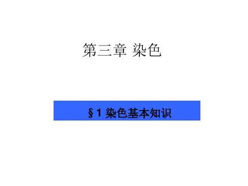 3-1and 3-2 染色-基本知识-颜色的产生染料基本知识 (1)