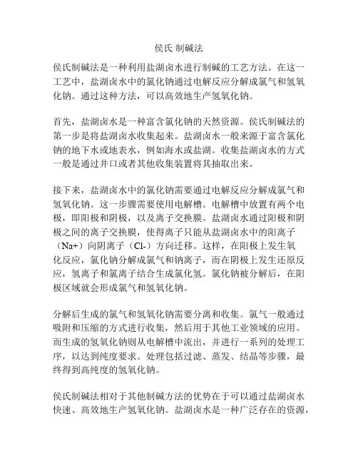 侯氏 制碱法
