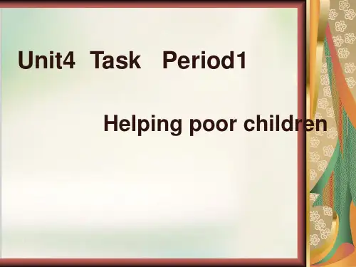 2018-2019学年高中英语(译林版)选修6 Unit4课件(共28张)Task Period--1