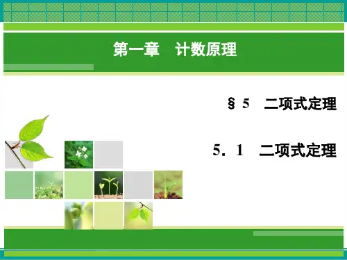 数学(北师大版选修2-3)课件1.5.1二项式定理