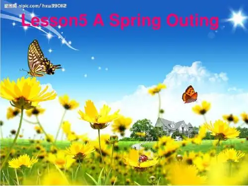 小学五年级下册英语(闽教版)Unit 4《A spring outing》(Part A)公开课课件