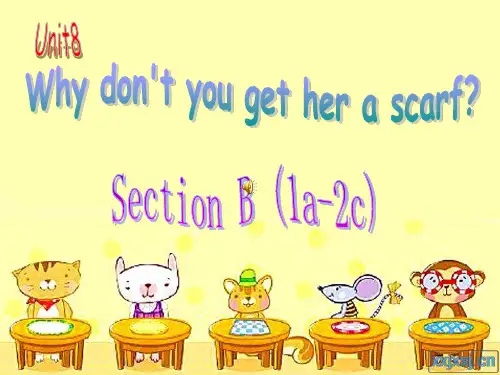 人教版英语八年级下unit 8课件 sectionB(1a—2c)