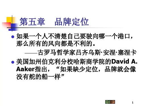 第五章 品牌定位