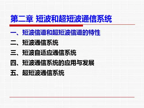 第二章短波和超短波通信系统2-2
