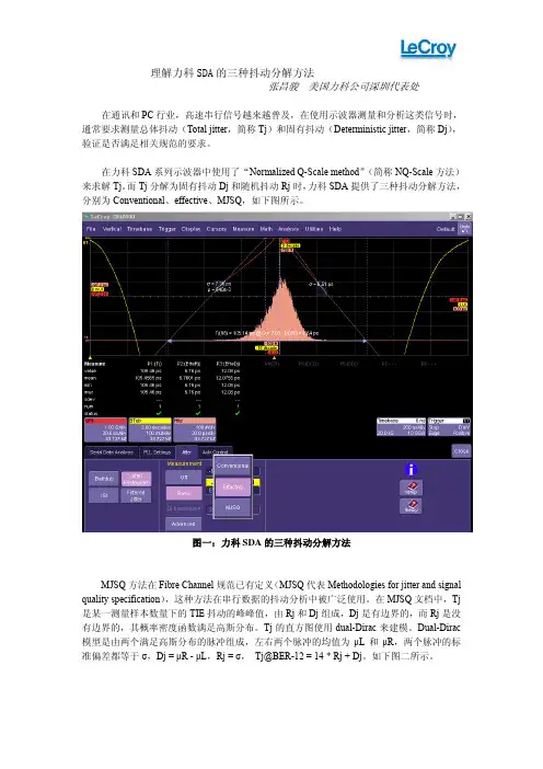 信号完整性基础之十一——三种抖动分解方法