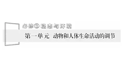 高三新高考生物人教版一轮课件必修3第一单元第1讲人体的内环境与稳态