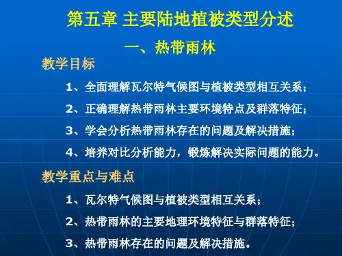 热带雨林植被ppt课件