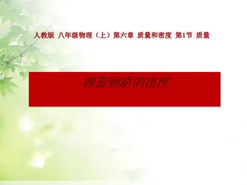 人教版 质量与密度 PPT课件(上课用)3