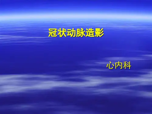 冠状动脉造影PPT课件