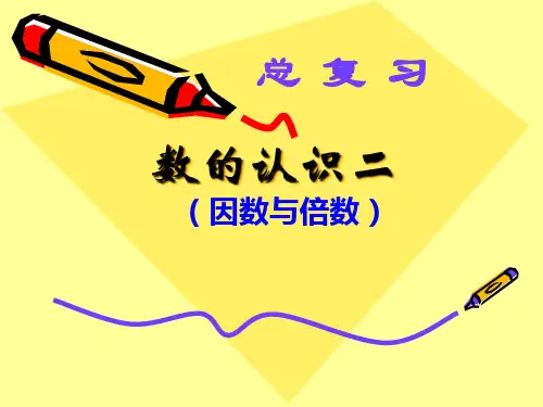 苏教版数学六年级下册总复习 因数和倍数整理与复习课件2