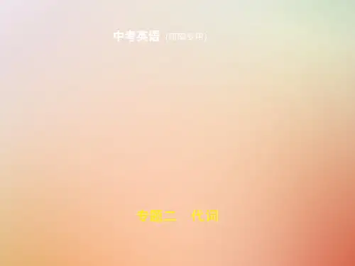 河南专用2019年中考英语复习专题二代词试卷部分课件20180905260