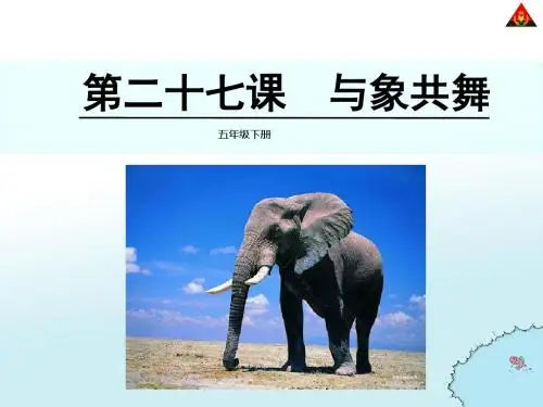 与象共舞_小学五年级语文课件