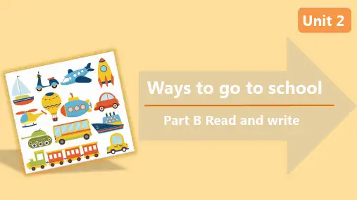 六年级英语上册Unit 2  B Read and write