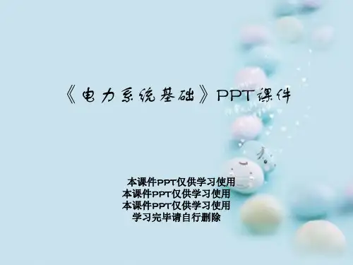 《电力系统基础》PPT课件