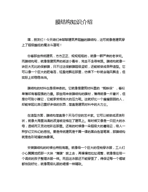 膜结构知识介绍