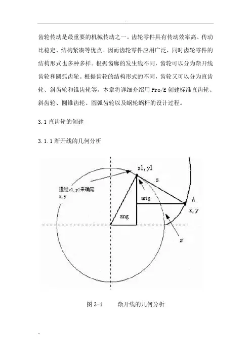 直齿渐开线齿轮画法