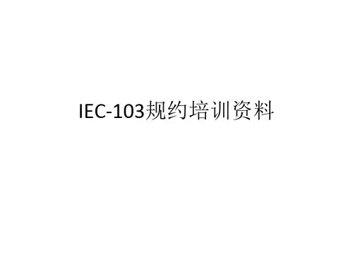 IEC-103规约培训资料
