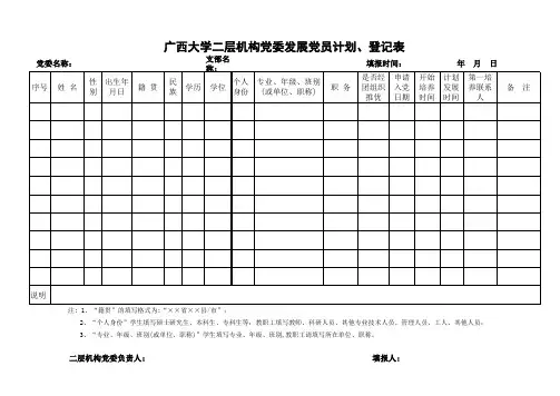 发展党员计划登记表.xls