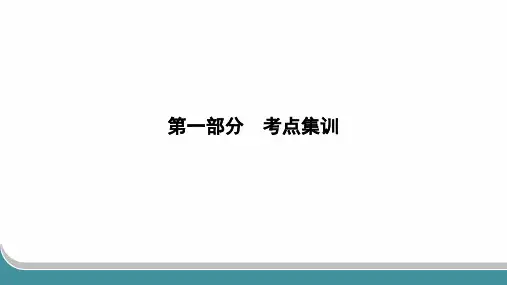 2024年人教版中考历史总复习第一部分考点集训九年级下册第一单元殖民地人民的反抗与资本主义制度的扩展