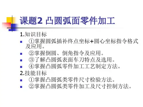数控车(铣)床编程与操作课题2 凸圆弧面零件加工