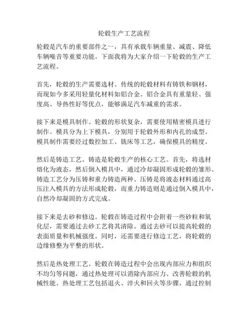 轮毂生产工艺流程