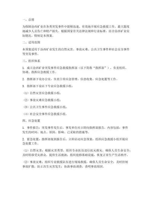 汾西应急预案