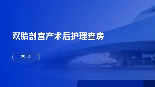 双胎剖宫产术后护理查房