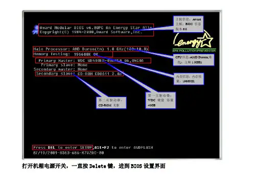 BIOS 设置-图解对译-详细说明