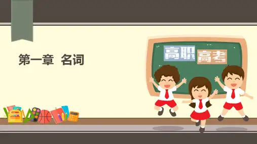 外研社2023高职入学考试英语复习指导丛书语法专项训练教学课件(第一章名词)
