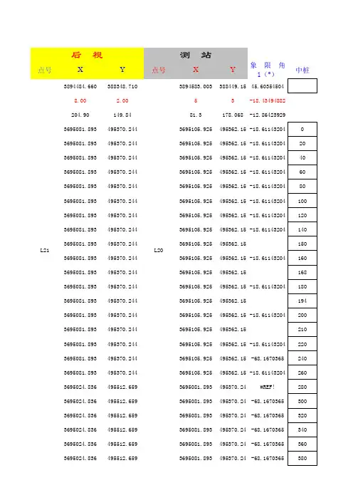 公路坐标计算