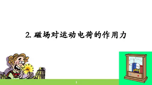 1.2磁场对运动电荷的作用力课件ppt-高二下学期物理人教版选择性必修第二册