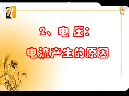 教科版初中物理九上4.2《电压：电流产生的原因》PPT课件2