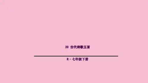 20 古代诗歌五首(七下)ppt课件