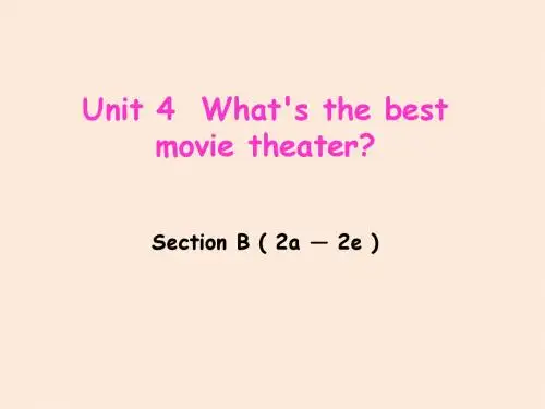 2015年秋八年级英语上册(人教版)课件unit4SectionB(2a-2e)(10ppt)