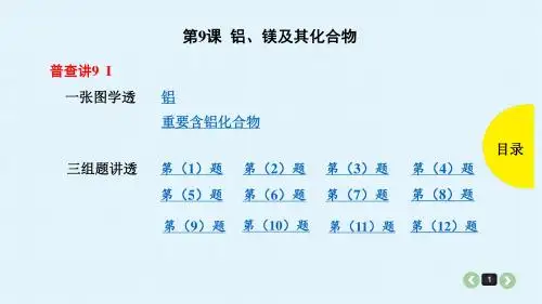 2019年高考化学一轮复习第9课 镁、铝及其化合物课件(共76张PPT)