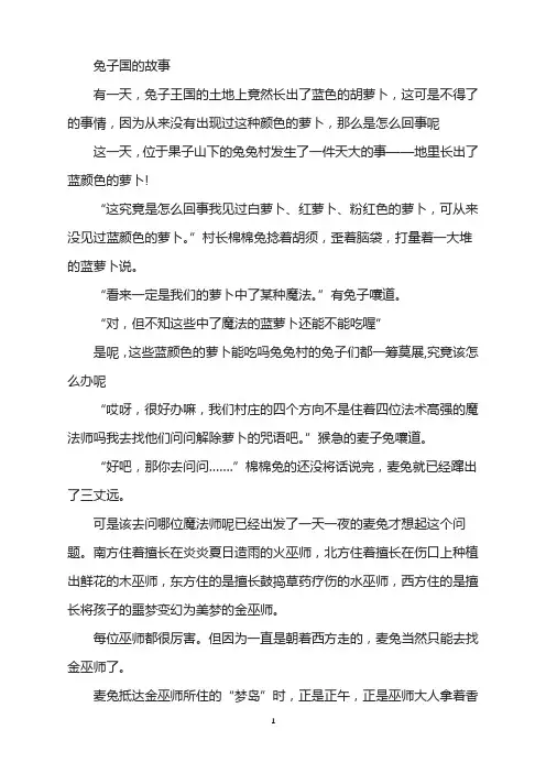 兔子国的故事