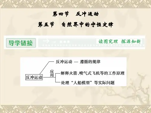 高二物理配套课件1.4、5 反冲运动 自然界中的守恒定律(粤教版选修3-5)