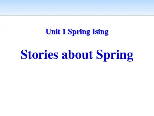 《Stories about Spring》Spring Is Coming PPT教学课件