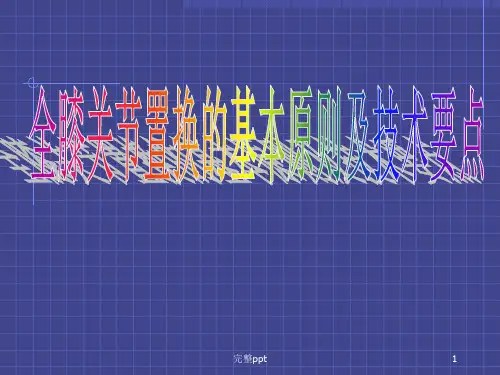 全膝关节置换的基本原则及技术要点)