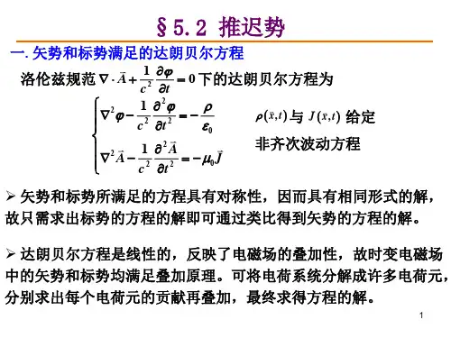 电动力学课件 5.2 推迟势
