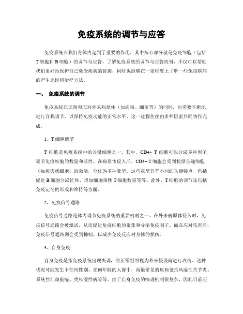 免疫系统的调节与应答