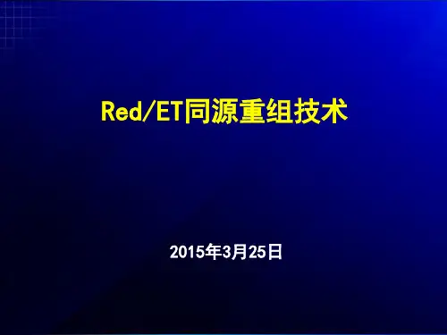 RedET同源重组技术概述(PPT 49页)