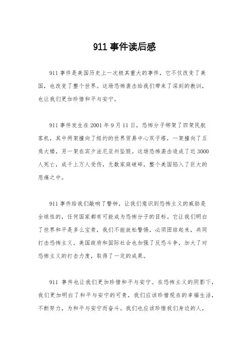 911事件读后感