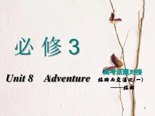 2019版高考英语一轮复习 Unit 8 Adventure课件 北师大版必修3.pptx