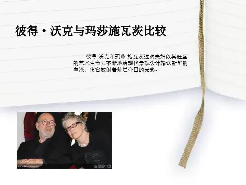 彼得·沃克与玛莎·施瓦茨比较