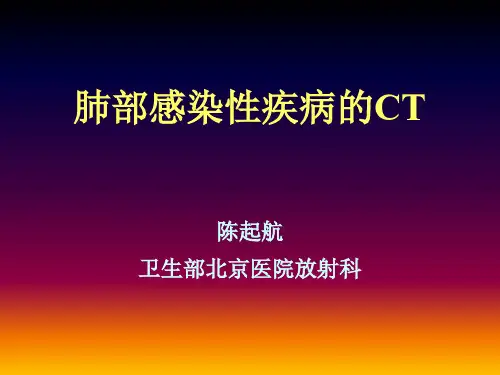 肺部感染疾病的CT表现