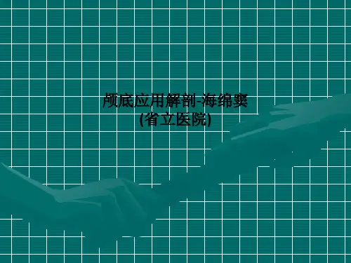 [医学]颅底应用解剖-海绵窦(省立医院)